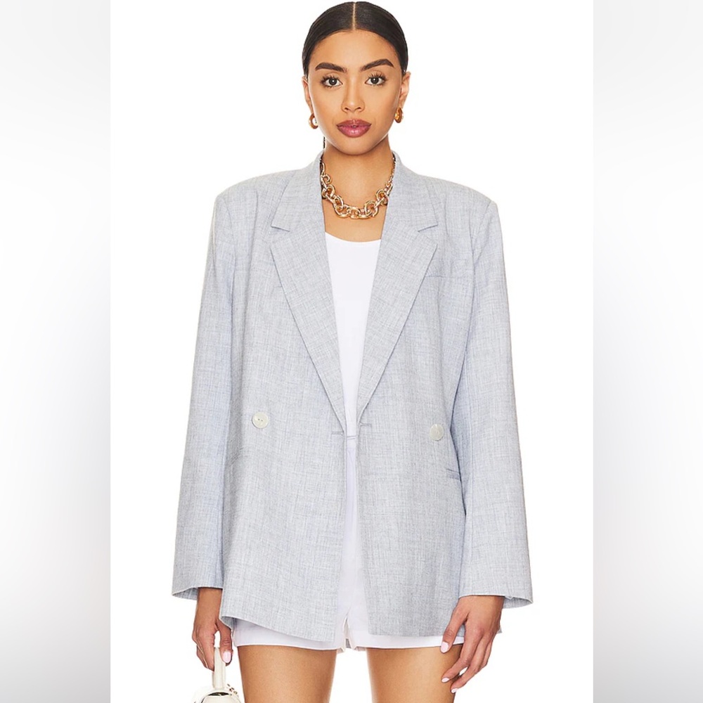 Steve Madden Landon Blazer in Delicate Blue